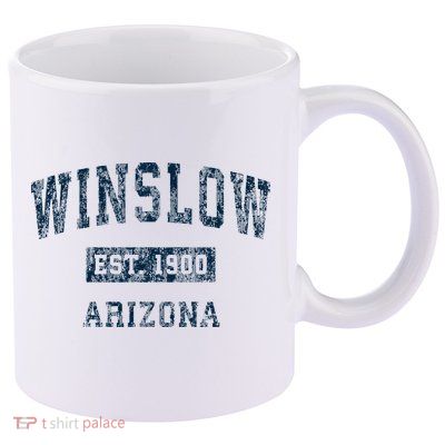 Winslow Arizona Az Vintage Sports 11oz C Handle Ceramic Mug