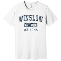 Winslow Arizona Az Vintage Sports Premium T-Shirt