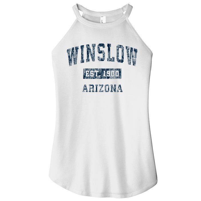Winslow Arizona Az Vintage Sports Women's Perfect Tri Rocker Tank
