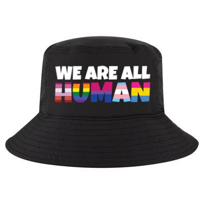 We Are All Hu Proud Lgbt Rainbow Flag Inspirational Gift Cool Comfort Performance Bucket Hat