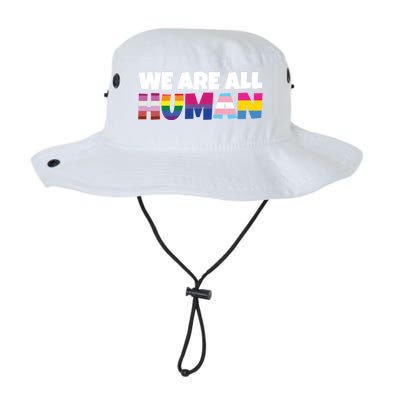 We Are All Hu Proud Lgbt Rainbow Flag Inspirational Gift Legacy Cool Fit Booney Bucket Hat