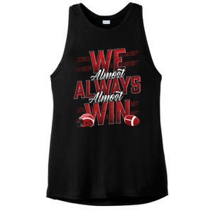 We Almost Always Almost Win Sunday Football Ladies PosiCharge Tri-Blend Wicking Tank