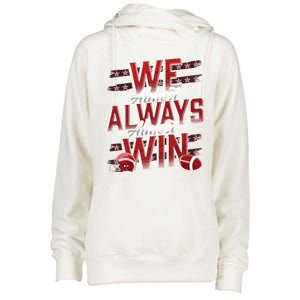 We Almost Always Almost Win Sunday Football Womens Funnel Neck Pullover Hood