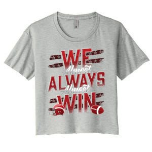 We Almost Always Almost Win Sunday Football Women's Crop Top Tee