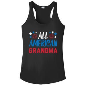 Wo All American Grandma 4th Of July Matching Family Patriotic Ladies PosiCharge Competitor Racerback Tank