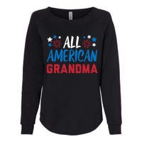 Wo All American Grandma 4th Of July Matching Family Patriotic Womens California Wash Sweatshirt