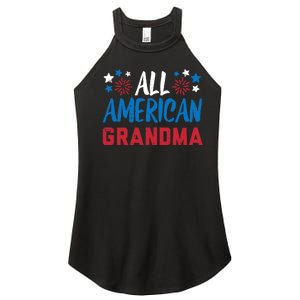 Wo All American Grandma 4th Of July Matching Family Patriotic Women's Perfect Tri Rocker Tank