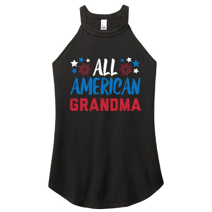 Wo All American Grandma 4th Of July Matching Family Patriotic Women's Perfect Tri Rocker Tank