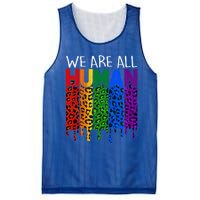 We Are All Hu Proud Lgbt Rainbow Flag Inspirational Funny Gift Mesh Reversible Basketball Jersey Tank