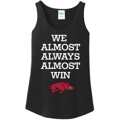 We Almost Always Almost Win Arkansas Ladies Essential Tank