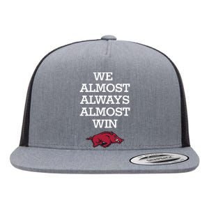 We Almost Always Almost Win Arkansas Flat Bill Trucker Hat