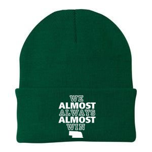 We Almost Always Almost Win Nebraska Map Knit Cap Winter Beanie