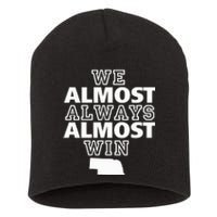 We Almost Always Almost Win Nebraska Map Short Acrylic Beanie