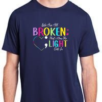 We Are All Colored Hearts Raise Awareness For Mental Health Adult ChromaSoft Performance T-Shirt