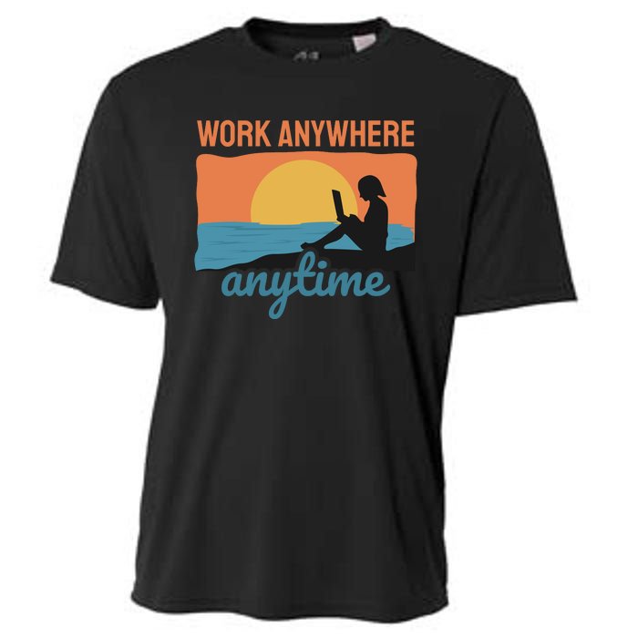 Work Anywhere Anytime Cooling Performance Crew T-Shirt