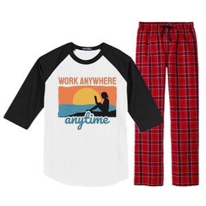 Work Anywhere Anytime Raglan Sleeve Pajama Set