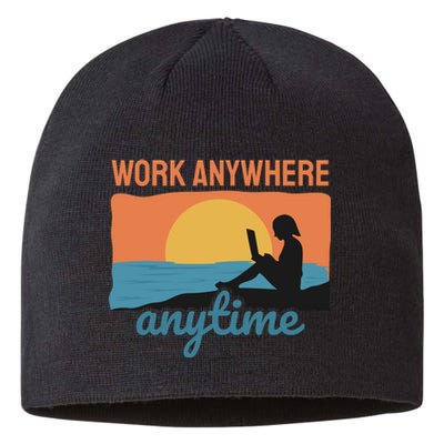 Work Anywhere Anytime Sustainable Beanie