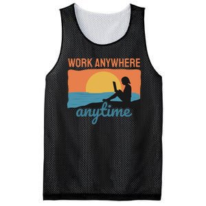 Work Anywhere Anytime Mesh Reversible Basketball Jersey Tank