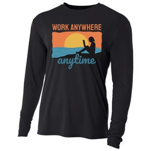 Work Anywhere Anytime Cooling Performance Long Sleeve Crew