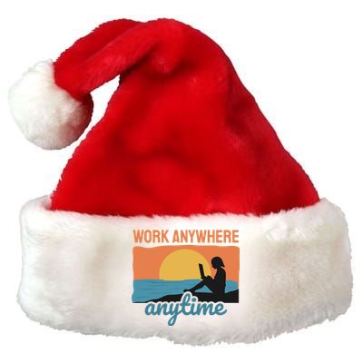 Work Anywhere Anytime Premium Christmas Santa Hat