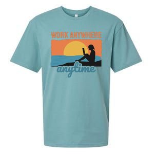 Work Anywhere Anytime Sueded Cloud Jersey T-Shirt