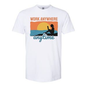 Work Anywhere Anytime Softstyle CVC T-Shirt