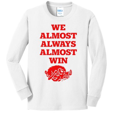 We Almost Always Almost Win Apparel Kids Long Sleeve Shirt