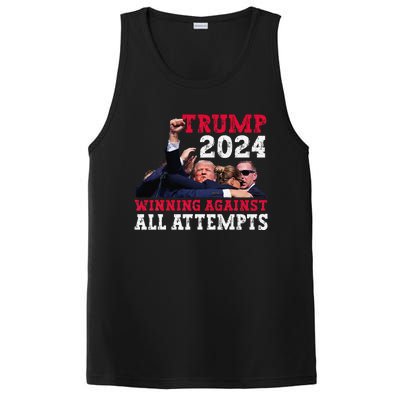 Winning Against All Attempts 47th President Trump Fist Pump PosiCharge Competitor Tank