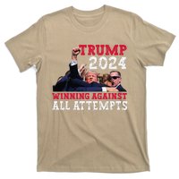 Winning Against All Attempts 47th President Trump Fist Pump T-Shirt