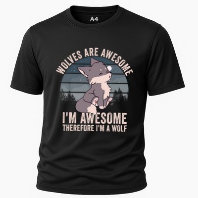 Wolves Are Awesome. IM Awesome Therefore IM A Wolf Performance Shirt
