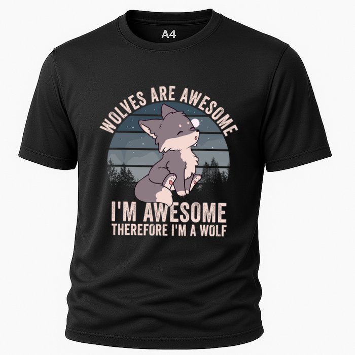 Wolves Are Awesome. IM Awesome Therefore IM A Wolf Performance Shirt