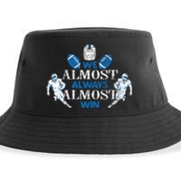 We Almost Always Almost Win Sports Football Funny Lions Sustainable Bucket Hat