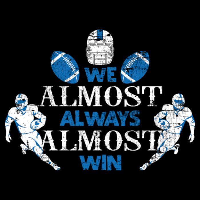 We Almost Always Almost Win Sports Football Funny Lions 16 in Basic Backpack