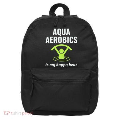Water Aerobics Aquatic Fitness Aqua Exercise Workout Funny 16 in Basic Backpack