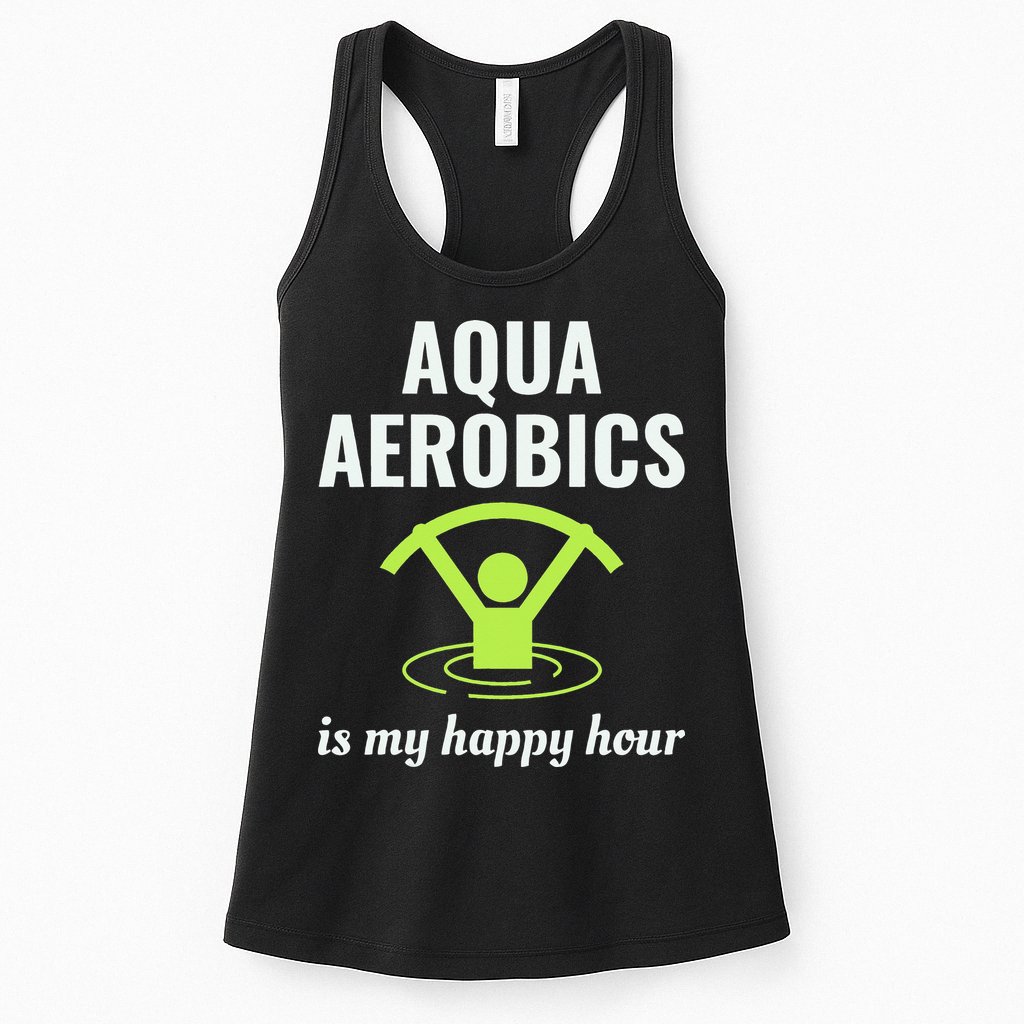 Water Aerobics Aquatic Fitness Aqua Exercise Workout Funny Womens Tank Top