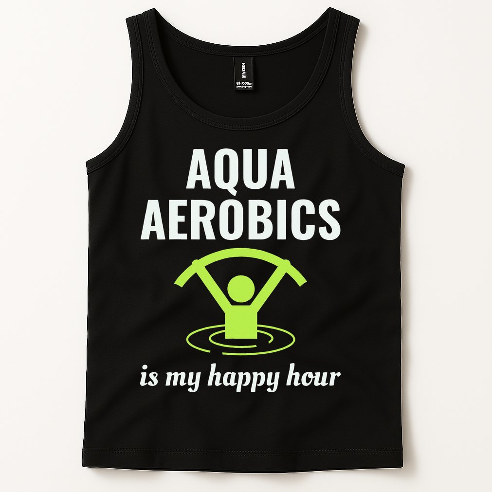 Water Aerobics Aquatic Fitness Aqua Exercise Workout Funny Tank Top