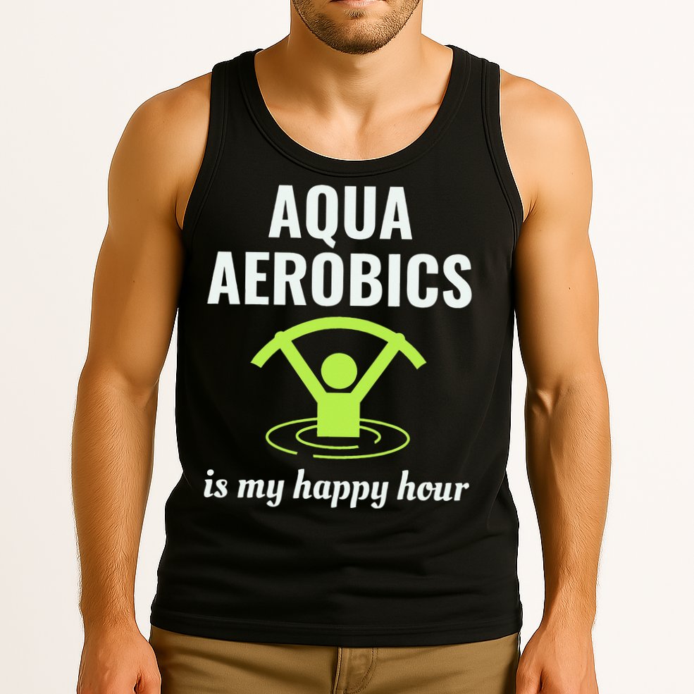 Water Aerobics Aquatic Fitness Aqua Exercise Workout Funny Tank Top