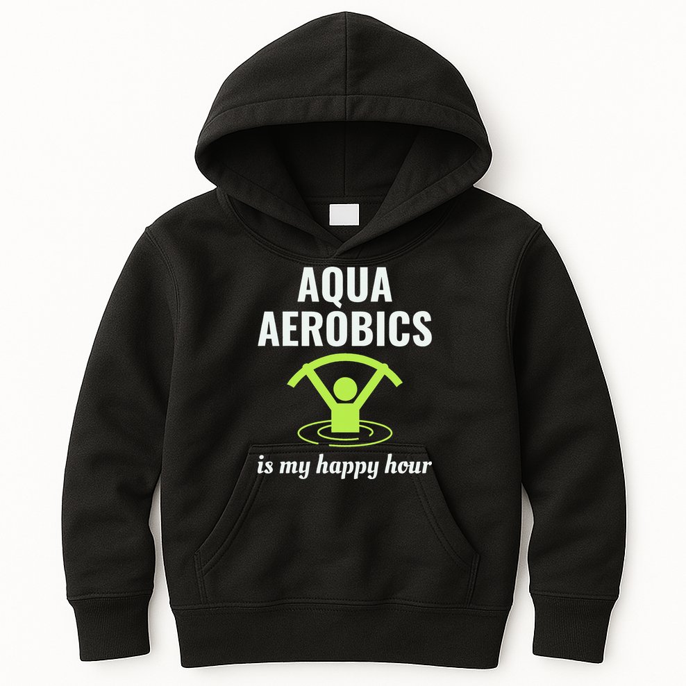 Water Aerobics Aquatic Fitness Aqua Exercise Workout Funny Kids Hoodie