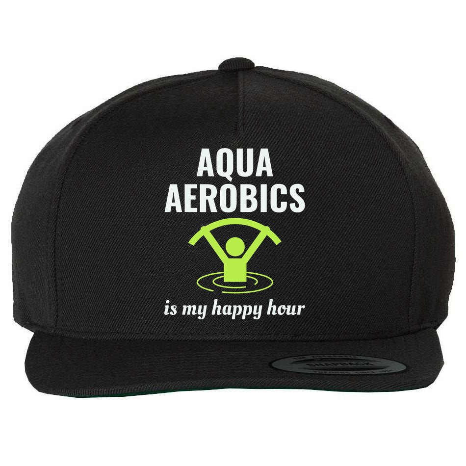Water Aerobics Aquatic Fitness Aqua Exercise Workout Funny Wool Snapback Cap
