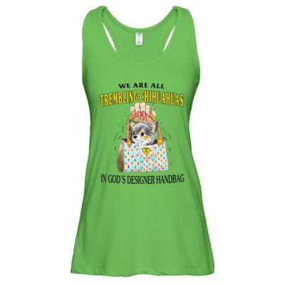 We Are All Trembling Chihuahuas In GodS Designer Handbag Ladies Essential Flowy Tank