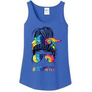 Wo Autism Awareness Mom Life Autism Mom Mama Tie Dye Funny Gift Ladies Essential Tank