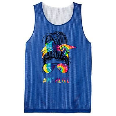 Wo Autism Awareness Mom Life Autism Mom Mama Tie Dye Funny Gift Mesh Reversible Basketball Jersey Tank