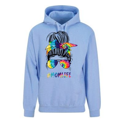 Wo Autism Awareness Mom Life Autism Mom Mama Tie Dye Funny Gift Unisex Surf Hoodie