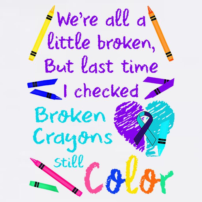 WeRe All A Little Broken But Last Time I Checked Broken Baby Bodysuit