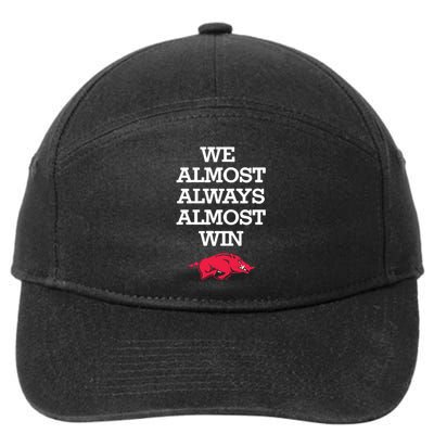 We Almost Always Almost Win Arkansas 7-Panel Snapback Hat