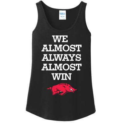 We Almost Always Almost Win Arkansas Ladies Essential Tank