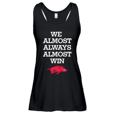 We Almost Always Almost Win Arkansas Ladies Essential Flowy Tank