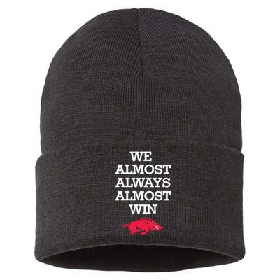 We Almost Always Almost Win Arkansas Sustainable Knit Beanie