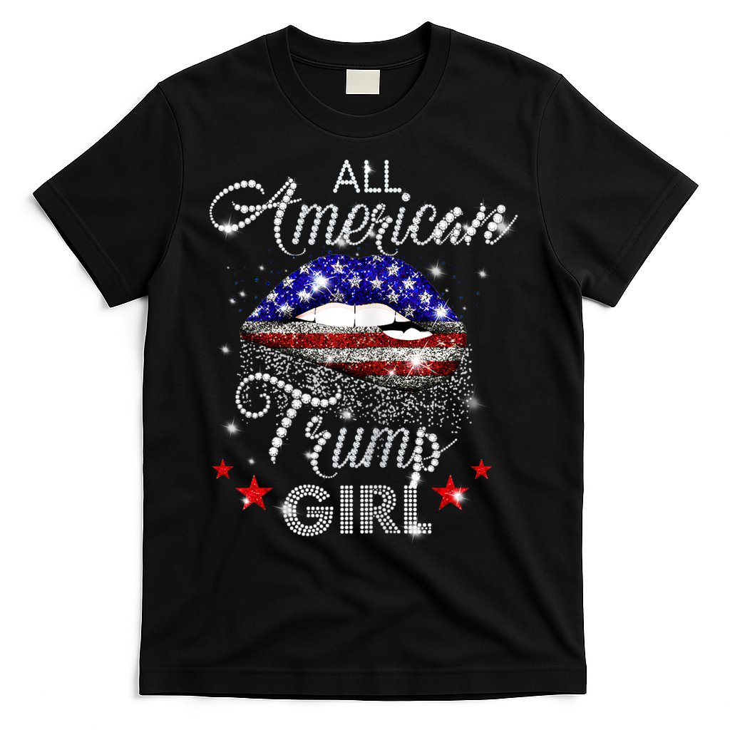 Womens All American Trump Girl T-Shirt
