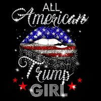 Womens All American Trump Girl T-Shirt